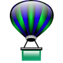 download Hot Air Balloon clipart image with 135 hue color