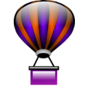 download Hot Air Balloon clipart image with 270 hue color