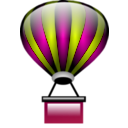 download Hot Air Balloon clipart image with 315 hue color