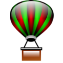 download Hot Air Balloon clipart image with 0 hue color