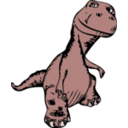 download Dinosaur clipart image with 315 hue color