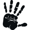 download Hand clipart image with 180 hue color