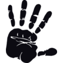 download Hand clipart image with 225 hue color