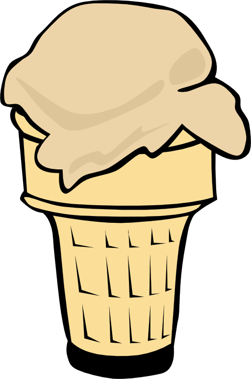 Fast Food Desserts Ice Cream Cone Single