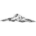 download Mount Hood Dan Gerhards 01 clipart image with 0 hue color