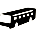 download Bus Silhouette clipart image with 45 hue color
