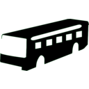 download Bus Silhouette clipart image with 135 hue color