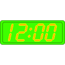 download Digital Clock clipart image with 45 hue color