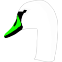 download Swan clipart image with 90 hue color