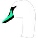 download Swan clipart image with 135 hue color