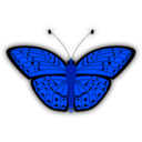 download Butterfly clipart image with 180 hue color