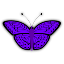 download Butterfly clipart image with 225 hue color