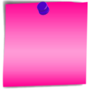 download Post It clipart image with 270 hue color