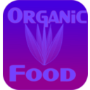 download Organic Food Label clipart image with 180 hue color