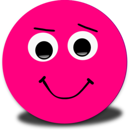 Happy Smiley Pink Emoticon