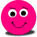 Happy Smiley Pink Emoticon