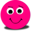 Happy Smiley Pink Emoticon