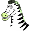 download Drawn Zebra clipart image with 45 hue color