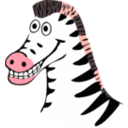 download Drawn Zebra clipart image with 315 hue color