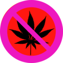 download No Cannabis clipart image with 315 hue color