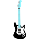 download Electric Guitar clipart image with 135 hue color
