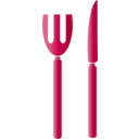 download Fork And Knife Icon clipart image with 135 hue color