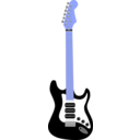 download Electric Guitar clipart image with 180 hue color