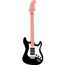 download Electric Guitar clipart image with 315 hue color