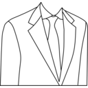 download Suit clipart image with 0 hue color