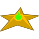 download Star clipart image with 45 hue color