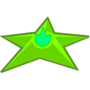 download Star clipart image with 90 hue color