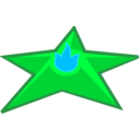 download Star clipart image with 135 hue color