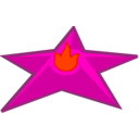 download Star clipart image with 315 hue color