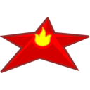 download Star clipart image with 0 hue color