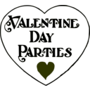 download Valentine Day Parties Title clipart image with 90 hue color