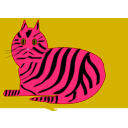 download Tiger Cat clipart image with 315 hue color