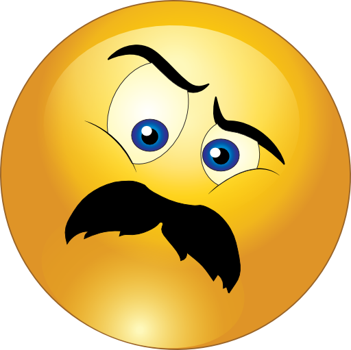 Angry Man Mustache Smiley Emoticon