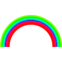 download Rainbow Semicircle clipart image with 90 hue color