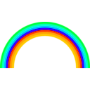 download Rainbow Semicircle clipart image with 135 hue color
