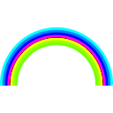 download Rainbow Semicircle clipart image with 180 hue color