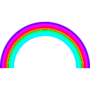 download Rainbow Semicircle clipart image with 270 hue color