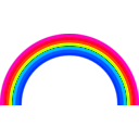 download Rainbow Semicircle clipart image with 315 hue color