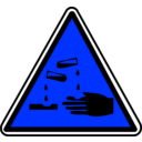 download Warning clipart image with 180 hue color