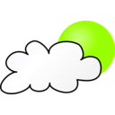 download Weather Symbols Cloudy Day Simple clipart image with 45 hue color
