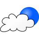 download Weather Symbols Cloudy Day Simple clipart image with 180 hue color