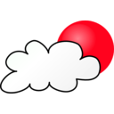 download Weather Symbols Cloudy Day Simple clipart image with 315 hue color