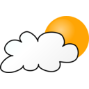 Weather Symbols Cloudy Day Simple