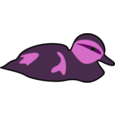 download Swimming Duckling clipart image with 270 hue color