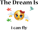 Fly Girl Dream Smiley Emoticon