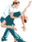 Dancers In Two Tone Color